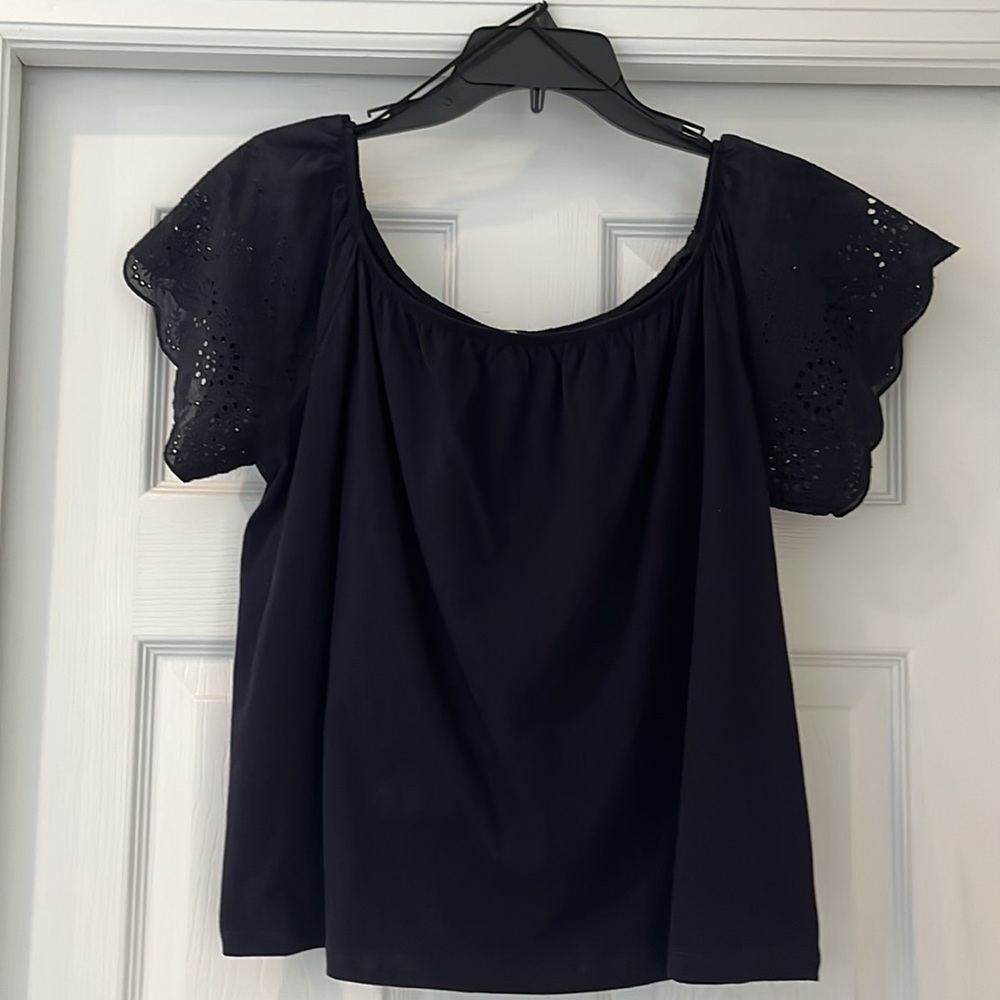 Off the shoulder Navy Women’s Shirt